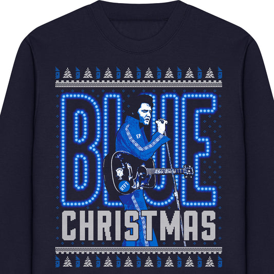 The King Blue Christmas Sweatshirt